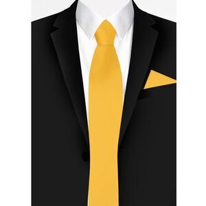 Jacob Anderson Solid Tie - Canary Yellow Size One Size